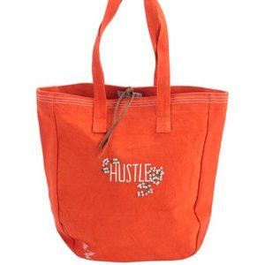 Floor 9 "Hustle" Tote Bag Tangerine